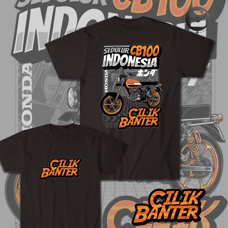 Tsalits store - Kaos Anak Motor Distro | Unisex Kids & Junior Cotton Combad 30s | Karakter Motor CB100 Cilik Banter DB | Fashion 2
