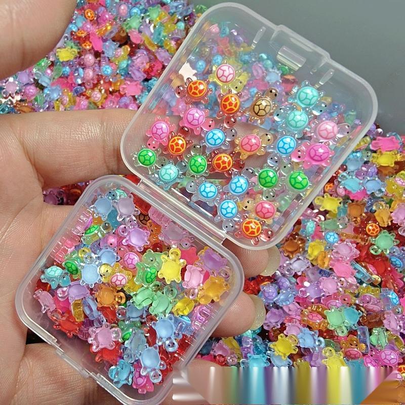 Đồ Chơi Rùa Nhỏ Trong Suốt, Mới Và Đầy Màu Sắc, Giải Nén Cùng Kích Thước, Phát Sáng Mini, Phụ Kiện Phim Hoạt Hình Tự Làm, Đồ Chơi Toy