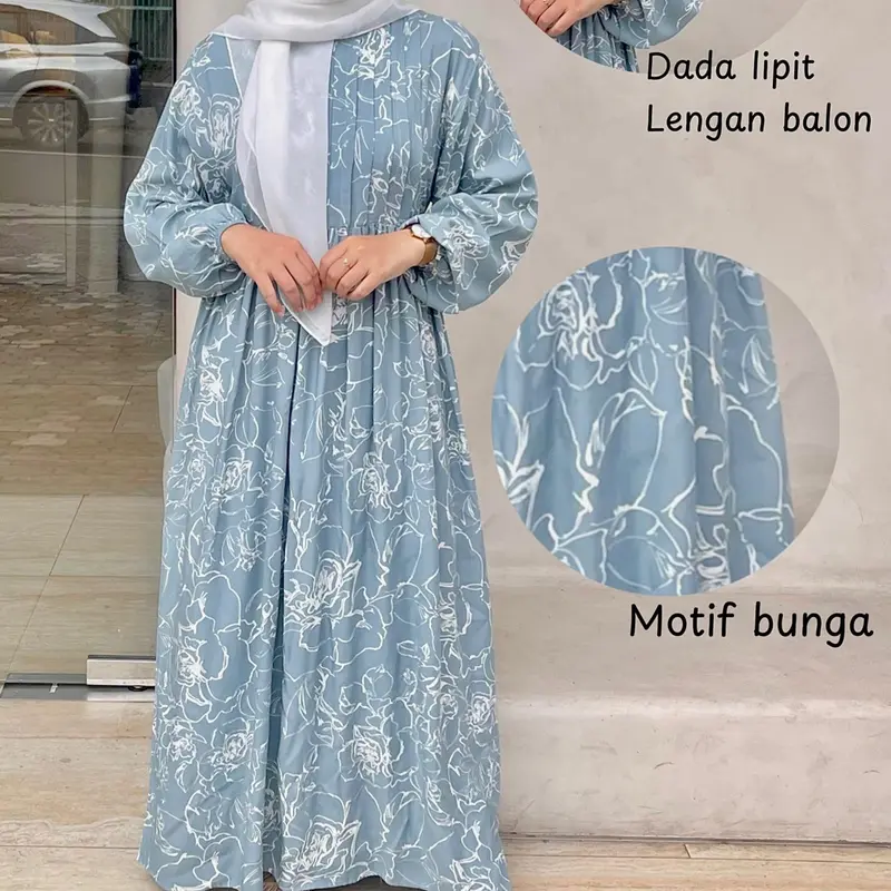 Gamis Rayon / Homey Dress Rayon Busui Ada Size S M L XL 4