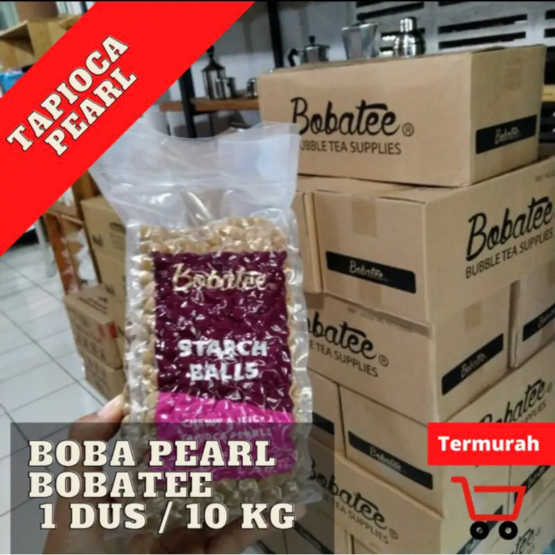 BOBA BUBBLE TAPIOKA PEARL BOBATEE 1 KG - Tersedia Harga Grosir Per Dus isi 10 kg