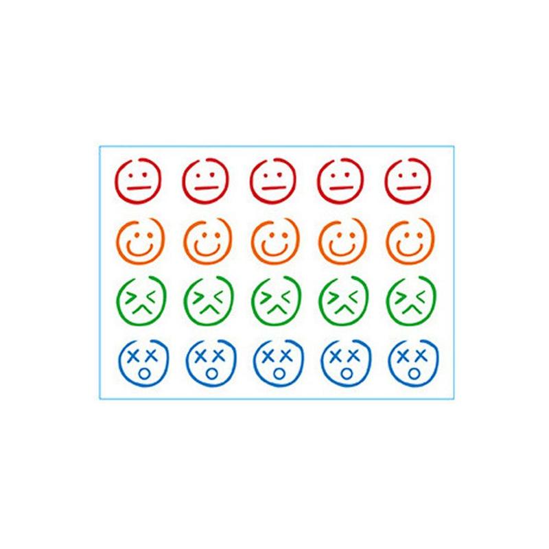 Product Introduction of 1sheet Hyuna Tattoo Patch Colorful Smiley Face Tattoo Stickers Waterproof Colorfast Long Time South Korean Entertainment 18