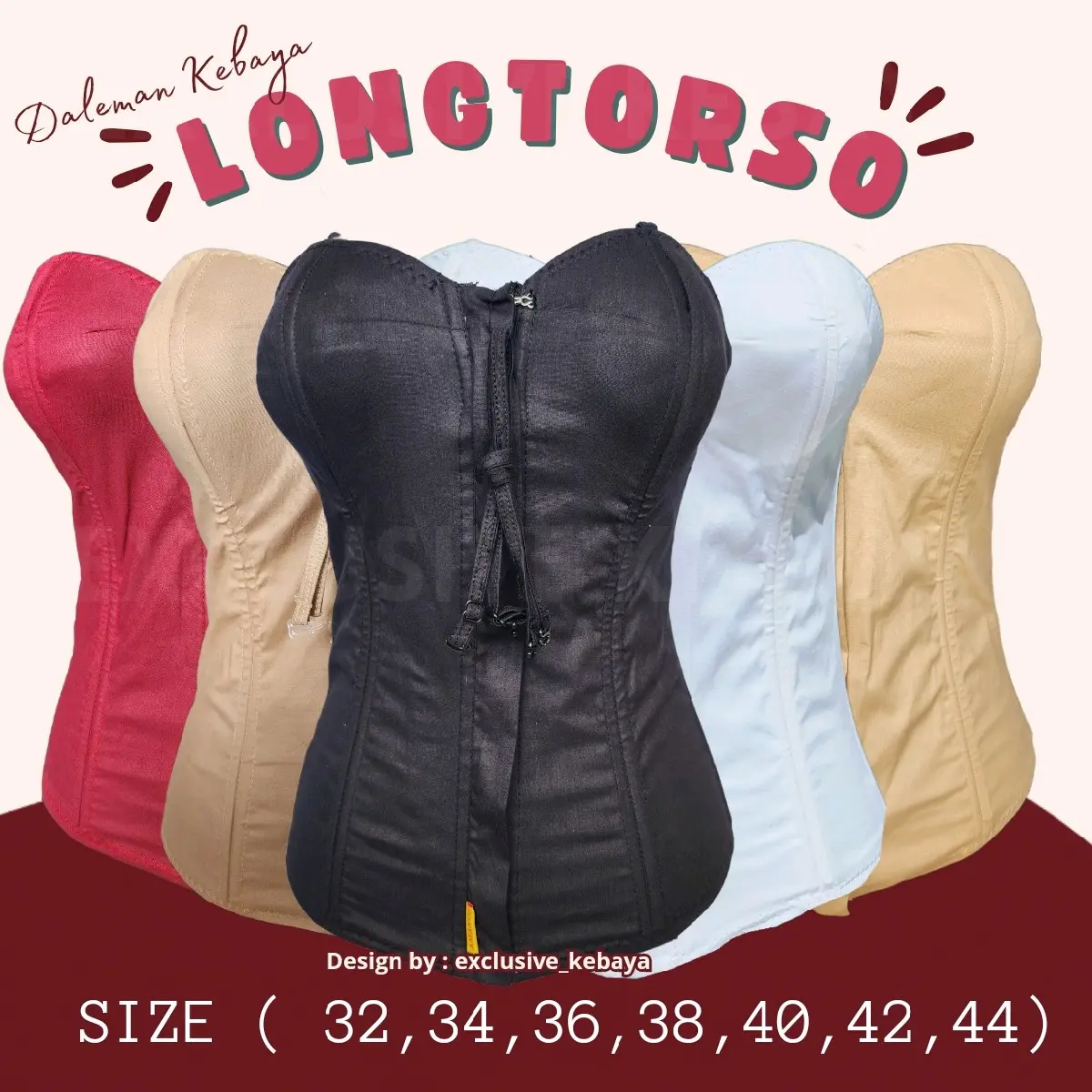 LONGTORSO DALAMAN KEBAYA TANK TOP BRA ATASAN DALAMAN WANITA NYAMAN DIPAKAI