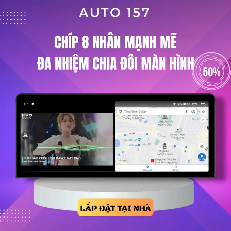 Màn Hình Android Ô Tô OLEDPRO Premium 12.3  4/32gb chíp 8 nhân mạnh mẽ cao cấp BH 18 tháng 2