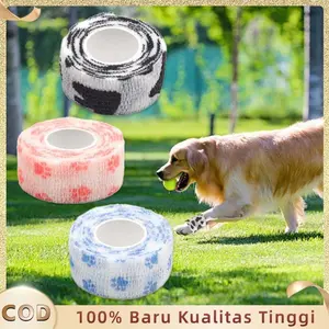 Perban Hewan Peliharaan Perban Luka Kucing Elastis Berperekat Untuk Kucing Dan Anjing Pet Dog Cat Aid Elastic