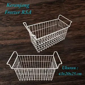 Keranjang Freezer RSA 200 Liter 43x20x25 cm / keranjang Ice cream Bahan Besi Putih