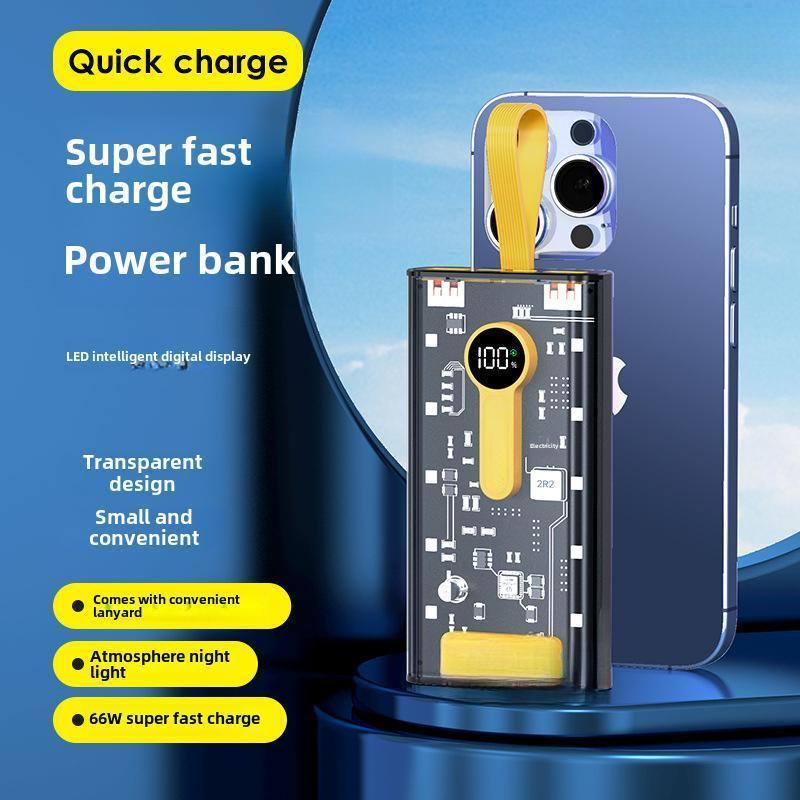 Sạc siêu nhanh, PD22.5W, 20000 MA, Sạc dự  di động trong suốt cơ học, màn hình kỹ thuật số, dung lượng lớn, Thích hợp cho bạn bè, Sạc dự  di động qi2  anker sạc  dự sạc  dự sac pind sac pind pinsac  duphong sạc  dự sạc  dự cục  pin sạc  dự Titan sạc  dự