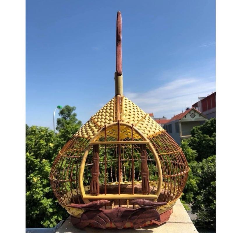 Lồng cu gáy  lồng nuôi chim cu gáy quả đào đẹp chất liệu cao cấp