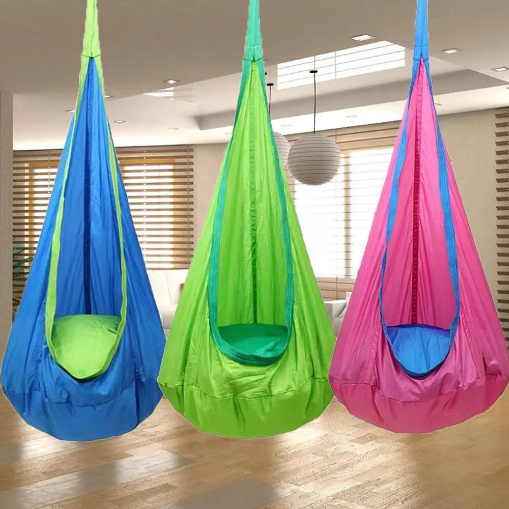 Colorful Inflatable Hammock, 1 Count Portable Hanging Hammock with Inflatable Pad & Accessories, Creative Hammock for Indoor & Outdoor
