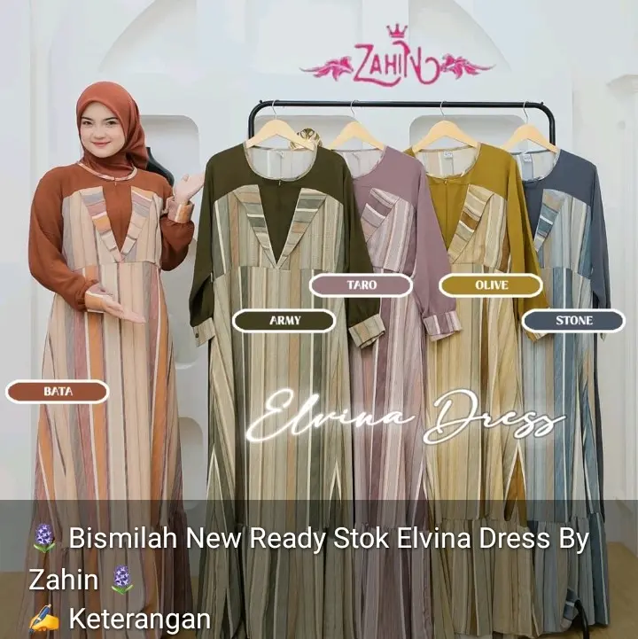 gamis zahin Katun