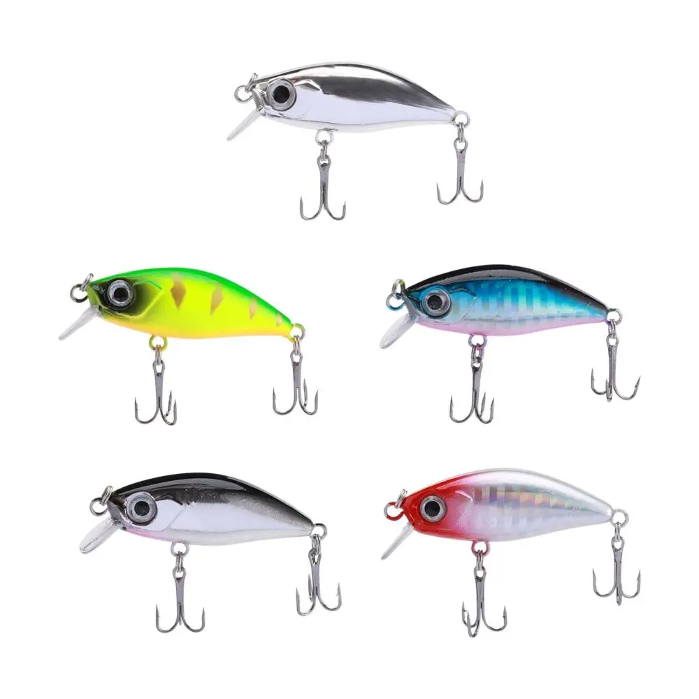 Minnow Fishing Lure Hard Bait Crankbait 3D Eyes Tackle Swimbait 4.5cm/4.5G for Walleye Bass Trout Freshwater Saltwater