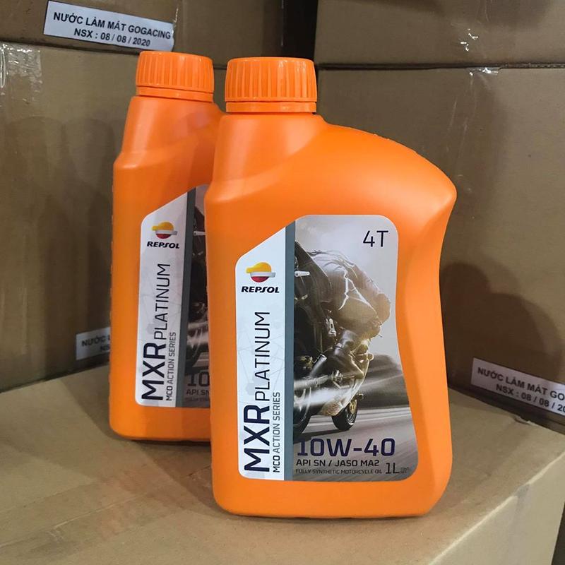 Nhớt Repsol MXR Platium 10W40 1L nhớt tổng hợp cho xe số, xe côn tay và PKL (930031)
