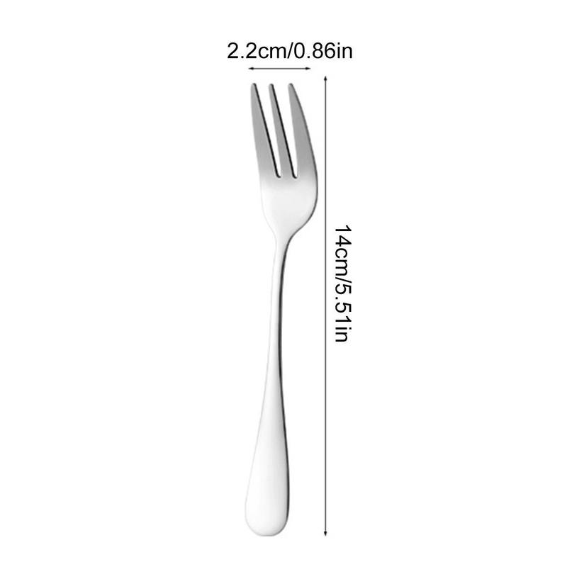 Product Introduction of Household Long-Handled Fork Stainless Steel Tableware, Western Steak Dessert Fork Hotel Fruit Tea 19