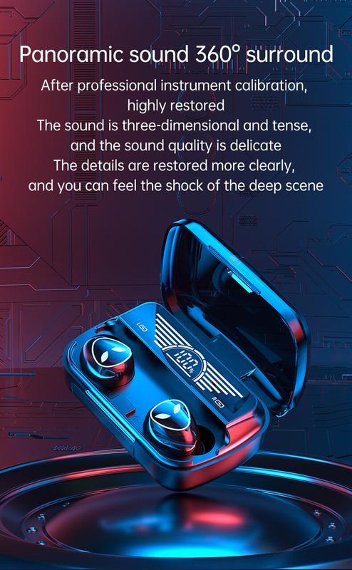 Product Introduction of Tai Nghe Nhét Tai Nghe Không Dây, Tai Nghe TWS, Bluetooth V5.3, Âm Thanh Nổi 9D, Âm Trầm Hifi, Tai Nghe Trong Tai, Điều Khiển Cảm Ứng Thông Minh, Chống Thấm Nước, Giảm Tiếng Ồn, Tai Nghe Nhét Tai, Thích Hợp Cho Điện Thoại Di Động, Fon Telinga Bluetooth 4