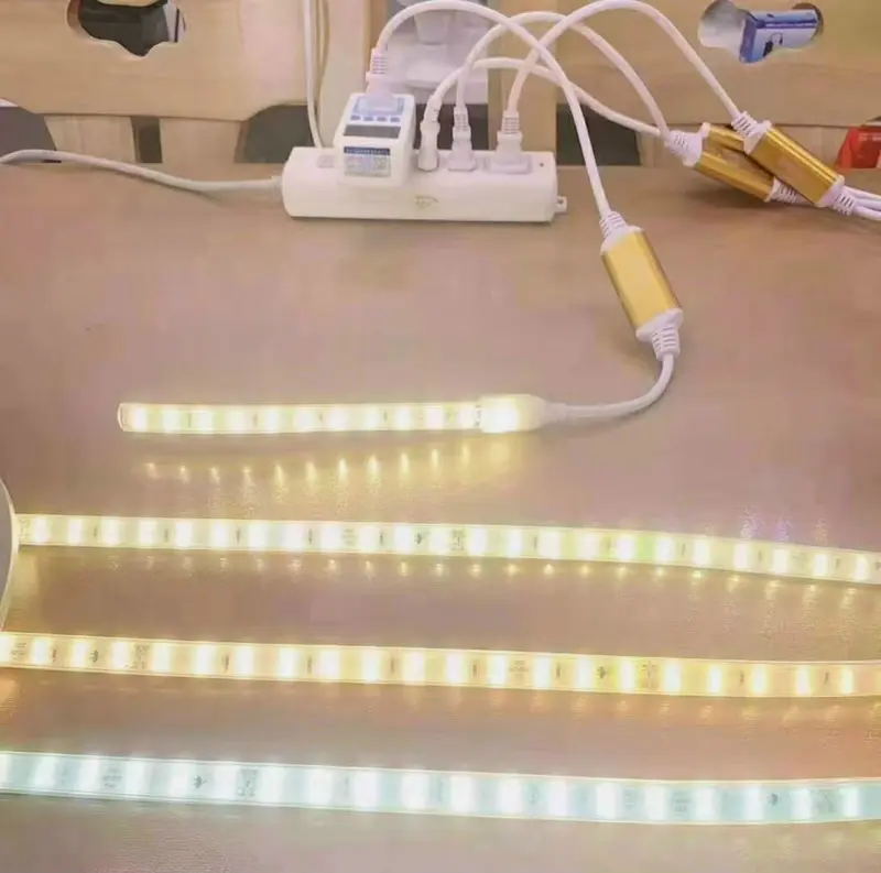 Combo 5m kèm nguồn led dây công nghệ không dây dẫn siêu sáng 2 hàng led hắt trần thạch cao 0