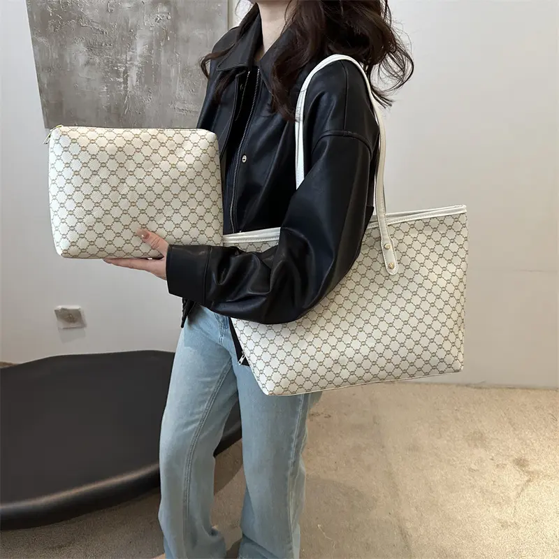 High-End Fashion Composite Bags Women's New Exquisite Large Capacity Versatile Work Commuter Shoulder Tote Bag
