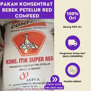 Pakan Konsentrat Bebek Petelur Red Comfeed 1 Kg