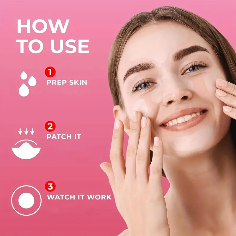 Hydrocolloid Blemish Cover Stickers, 5 Sets Invisible Concealment for All Skin Types, Unisex-Adult Acne Treatment Patches 4