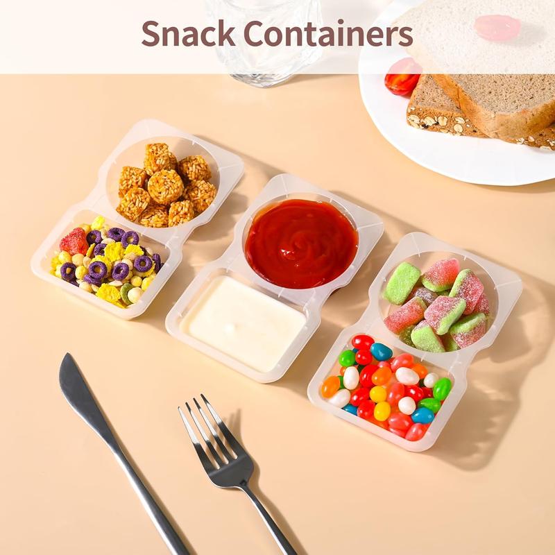 Product Introduction of Modern Condiment Container, 10/20pcs Reusable Snack Serving Storage Container with Lid, Plastic Sauce Container, Condiment Container for Take-out Condiments, Kitchen 6