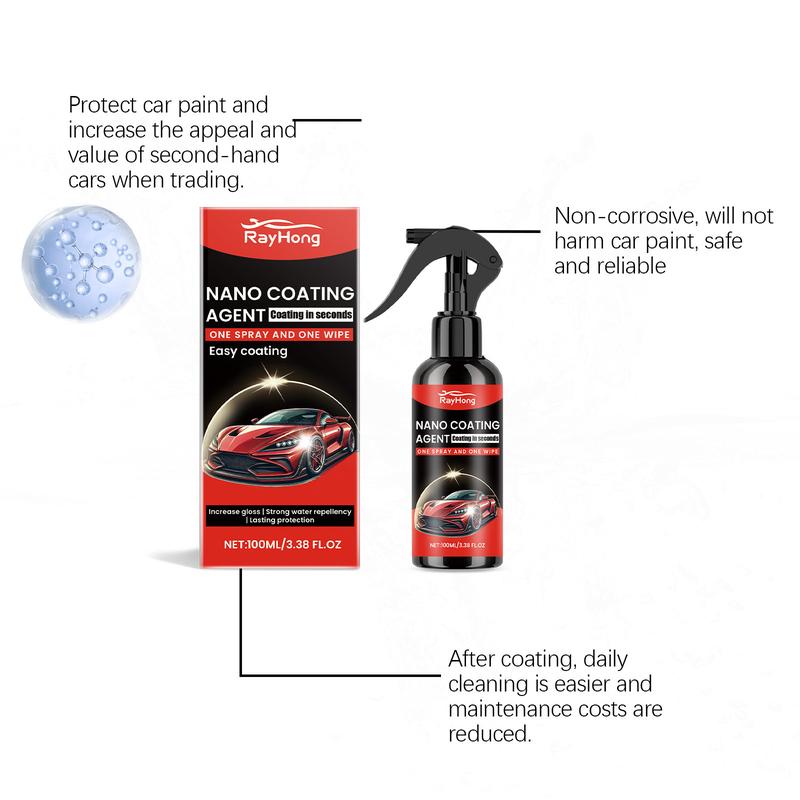 Product Introduction of Rayhong Car Coating Agent Protects Car Paint Enhances Gloss Anti-Stain Cleaning Renovation Car Coating Agent # 1294 9
