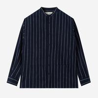 Gambar Baju Muslim Duha Muslimwear - Baraa Shirt Long Sleeve - Navy Stripe dari Duha Muslim Wear Kota Tangerang 1 Tokopedia