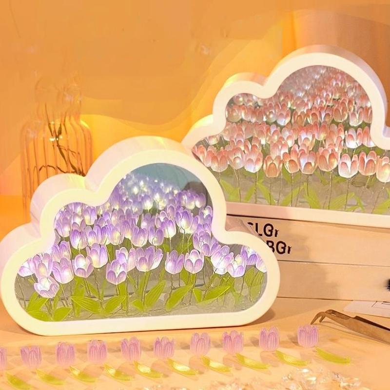 Product Introduction of Đèn Tạo Không Khí Hoa Tulip, Thủ Công Tự Làm, Hình Đám Mây, Đèn Ngủ, Cho Ngày Lễ Tình Nhân, Quà Tặng 26
