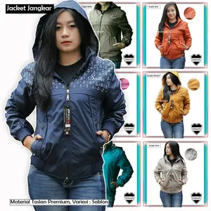 Jaket Sailor Jepang Jaket Zipper Cewe Jaket Parasut Outdoor Wanita Jaket Running Sport Wanita