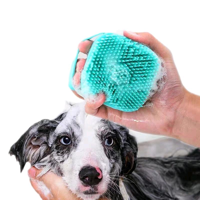Bông tắm silicone massage cho chó mèo