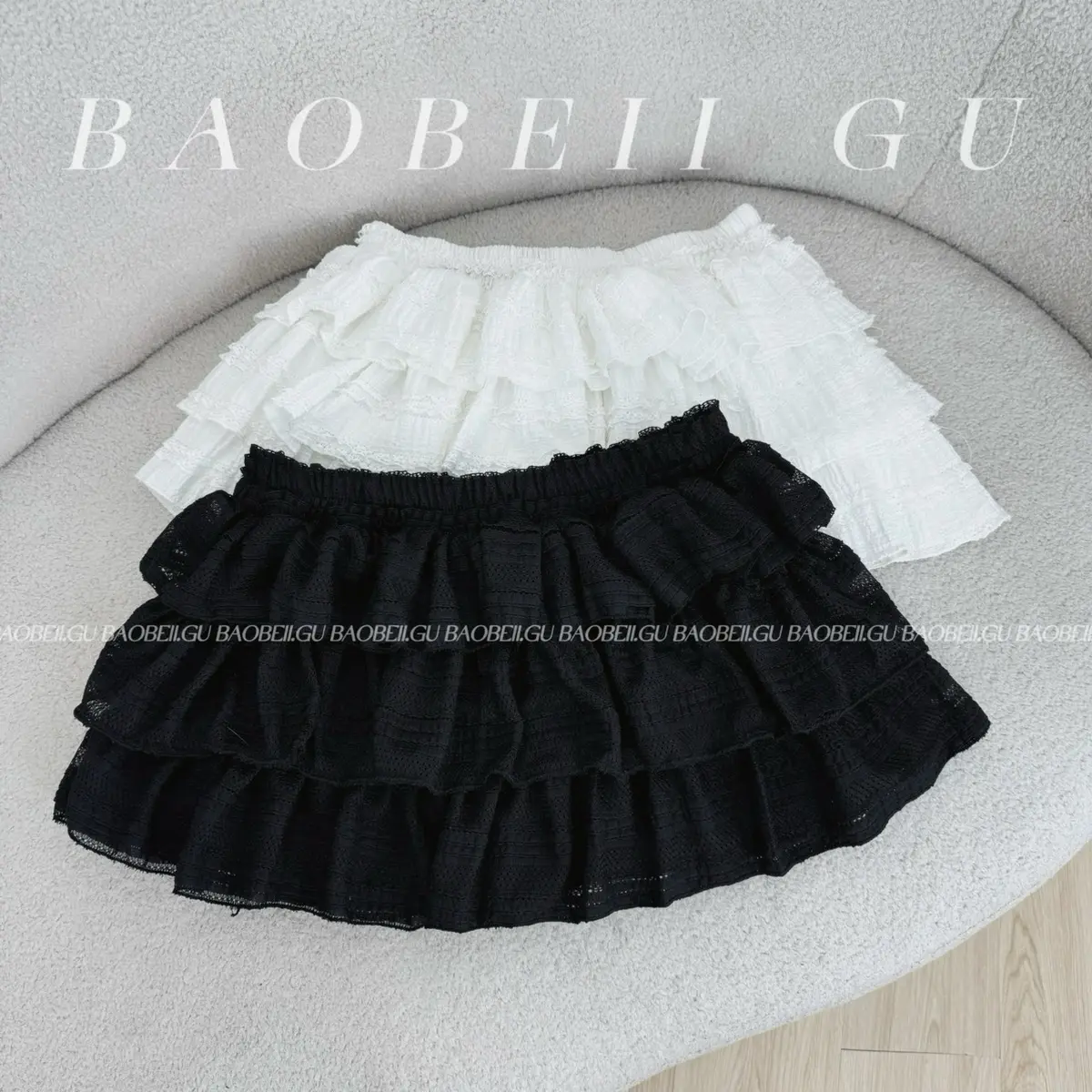 |BAOBEII.GU| Chân váy Jena ba tầng tiểu thư - có bigsize