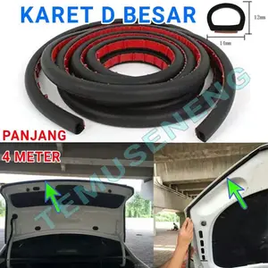 4 METER KARET D BESAR PINTU MOBIL PEREDAM SUARA PELINDUNG PENGAMAN Aksesoris