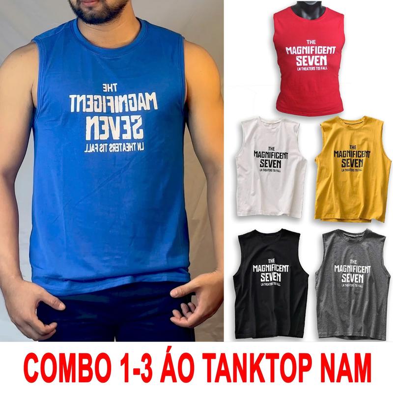   MỎNG  M.06  Bộ 3 - 5 Áo Ba Lỗ Nam GYM Thể thao Mặc Nhà Áo Tanktop Gym vải Thun Cotton Thoáng Mát - Thấm hút mồ hôi  45 - 85kg  - Menswear Cổ Tròn 