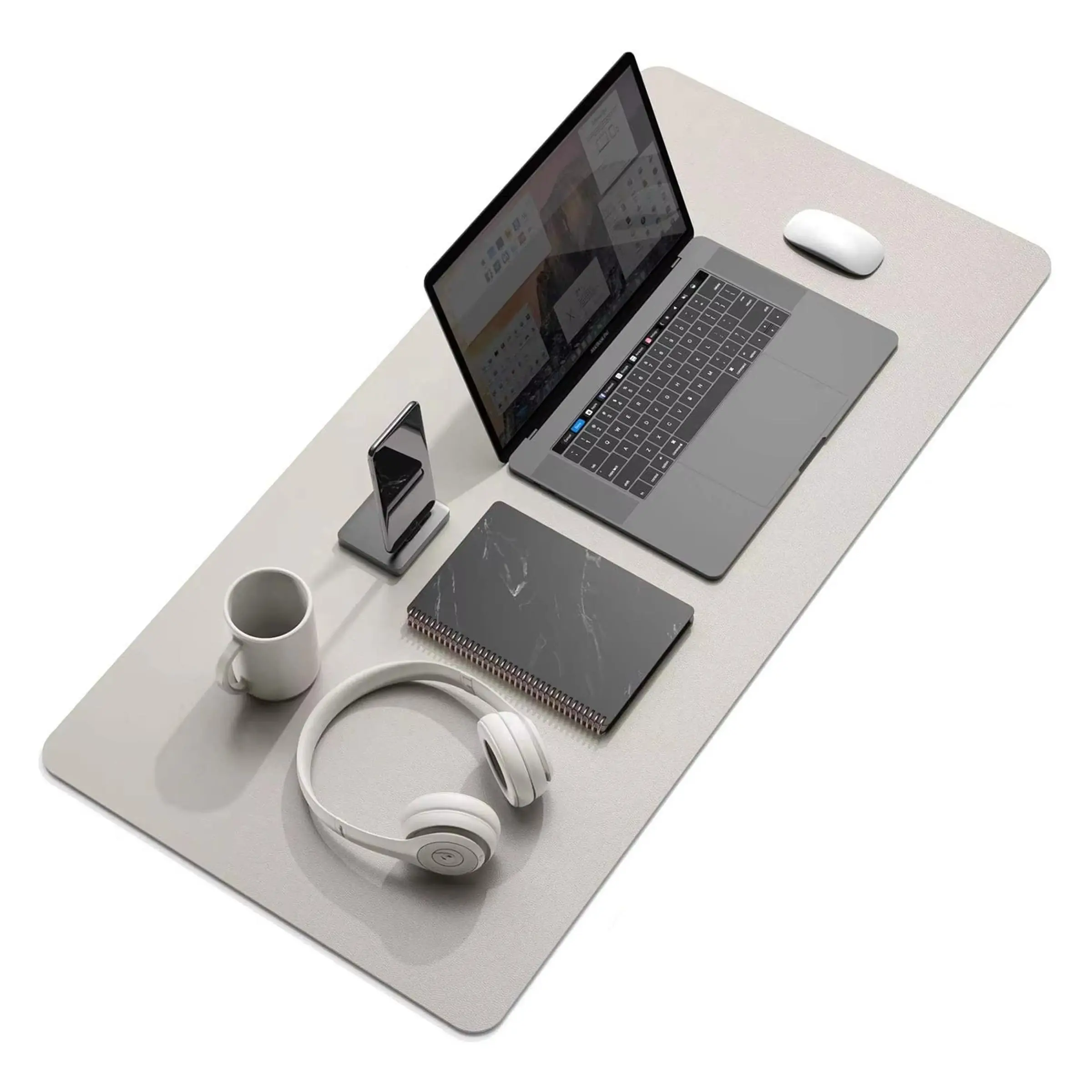 Solid Color Mouse Pad, Large Office Desk Protector Mat, PU Leather Waterproof Mouse Pad, Desktop Keyboard Desk Pad, Gaming Mousepad, PC Accessories