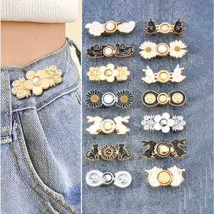 BISA COD 6111 Pengait Jeans Motif Karakter / Kait Pengecil Lingkar Pinggang Celana Gaya Korea