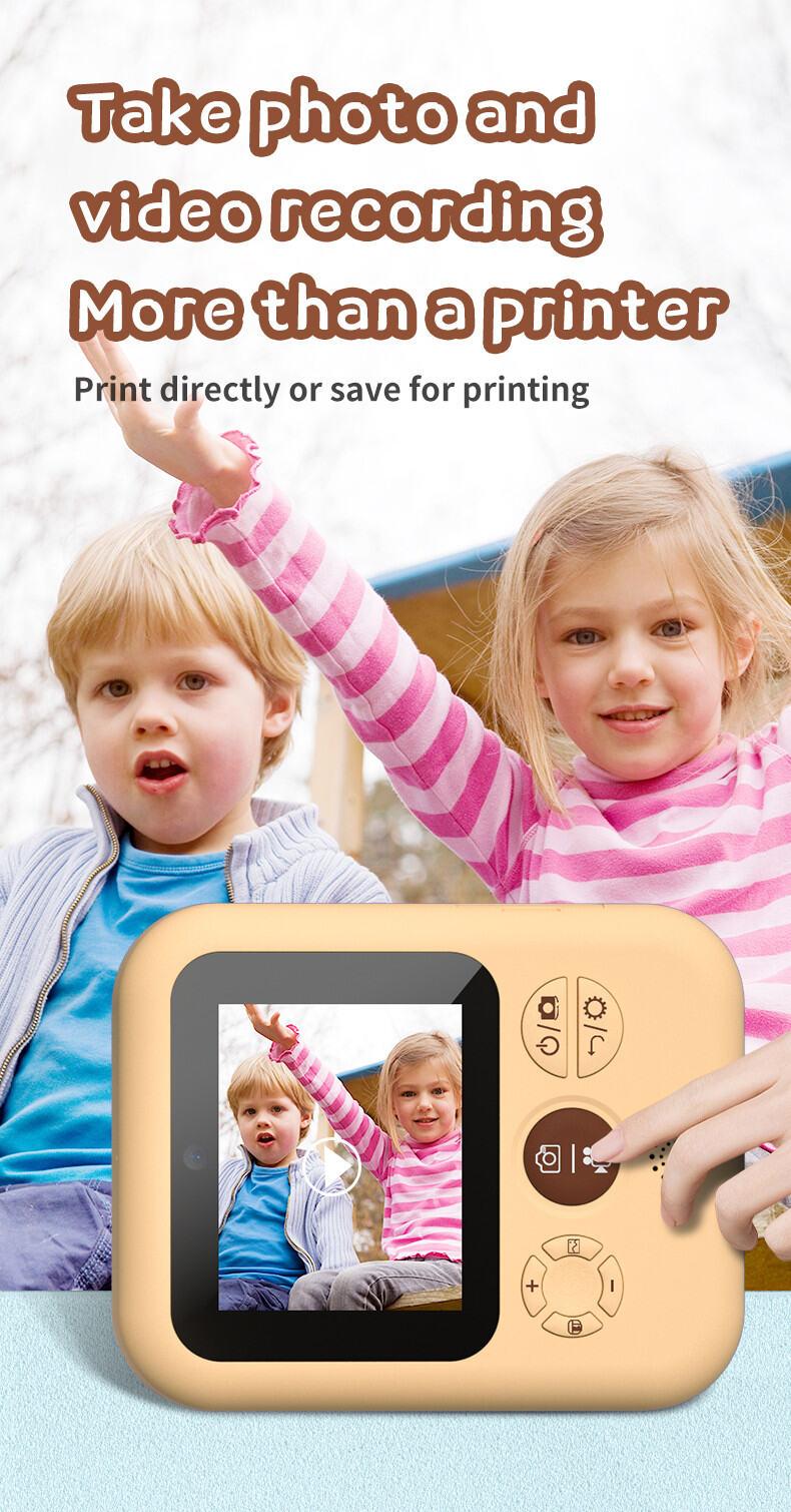 Product Introduction of HD Instant Camera Video Recording Dual Lens Thermal Paper Photo Printing Birthday Gift Boys Girls Toys Digital Kids Camera 20
