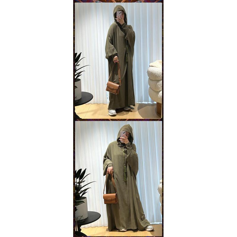 Product Introduction of Abaya Muslim Dubai robe dress plus size women's clothing MU-663 15