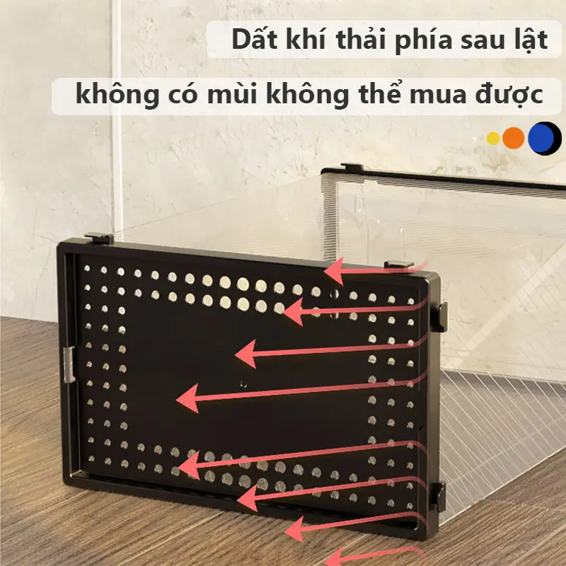 COLORFUL Hộp Đựng Giày Nắp Nhựa Cứng, Hộp Để Giày Dép Cửa Nắp Ngang Lắp Ghép Thông Minh Chịu Lực 1