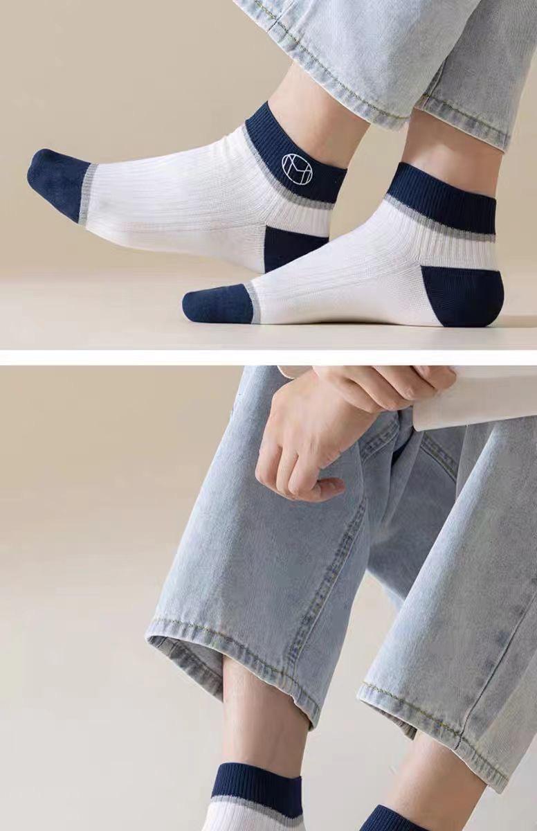 Product Introduction of Tất Nam, Mỏng Và Thoáng Khí, Thích Hợp Cho Mùa Hè, Thấm Hút Mồ Hôi, Khử Mùi, Phong Cách Thể Thao, Cổ Thấp Hợp Xu hướng, Bộ 10 Chiếc 15