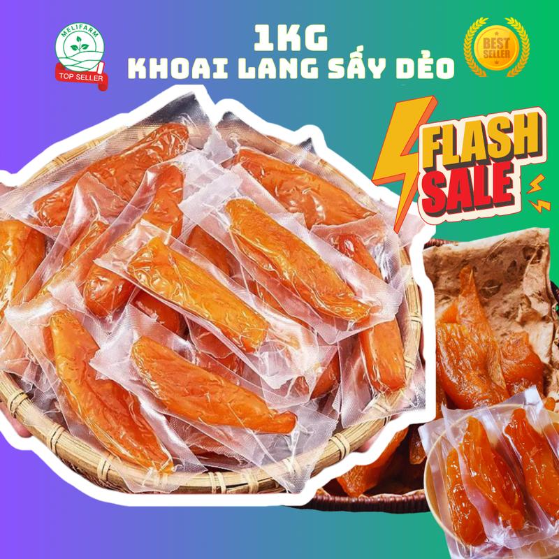 Combo 2 túi 500gr Khoai Lang Mật Sấy Dẻo Không Đường, Không Chất Bảo Quản, Ăn Vặt Ngon Vị Tự Nhiên Snack Food khoai mật  sấy dẻo