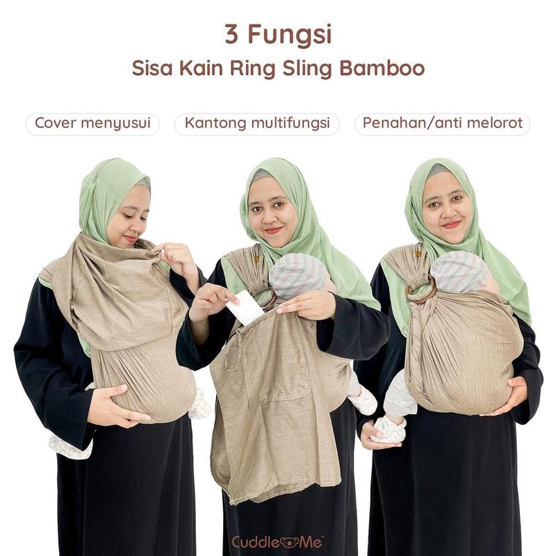 Product Introduction of Gendongan Bayi Ringsling CuddleMe Bamboo Sling for Newborn Toodler Bunda Gendong 1
