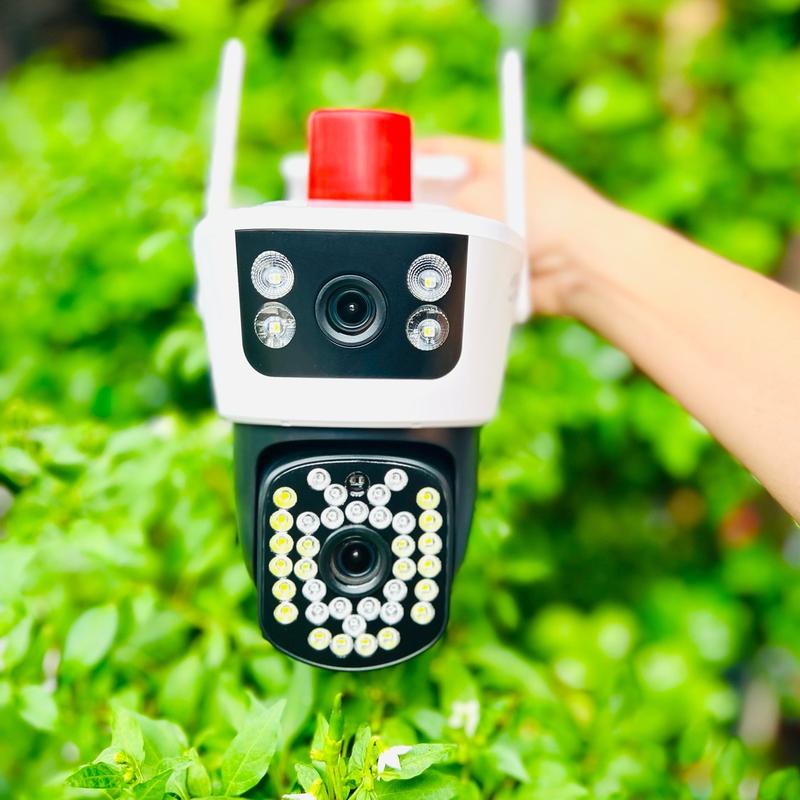 Cam  2 mắt 2 khung hình độ phân giải 18.0mpx  để ngoài trời Trong nhà đều đc âm thanh hình ảnh rõ nét bảo hành 12 tháng