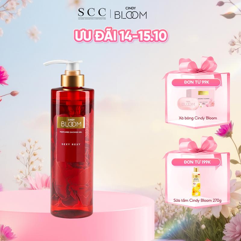 [Quà tặng 20.10] Sữa Tắm Nước Hoa CINDY BLOOM Sexy Rexy Hương Thơm Gợi Cảm Quyến Rũ 640g - Giúp Da Sáng Mịn & Dưỡng Ẩm Tự Nhiên - Suatamnuochoa - Official StoreQuà tặng bạn gái Quatangbangai
