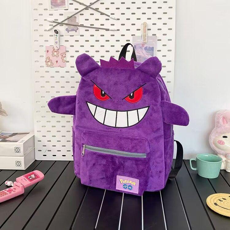 Ba Lô Nhồi Bông Gengar, Màu Đen, Hàng Mới Về, Thích Hợp Cho Học Sinh Cặp Đôi Nam Nữ, Phong Cách Anime Hoạt Hình, Thiết Kế Thường Ngày Dung Tích Lớn, Có Sẵn Vận Chuyển 48 Giờ, Năm 2025 3