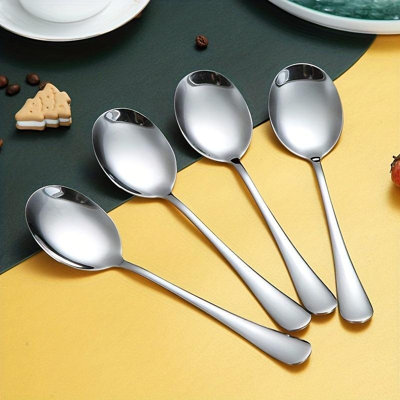 Product Introduction of Stainless Steel Spoon Set, 6pcs/set Large Service Spoon, Buffet Spoon, Kitchen Utensil 2
