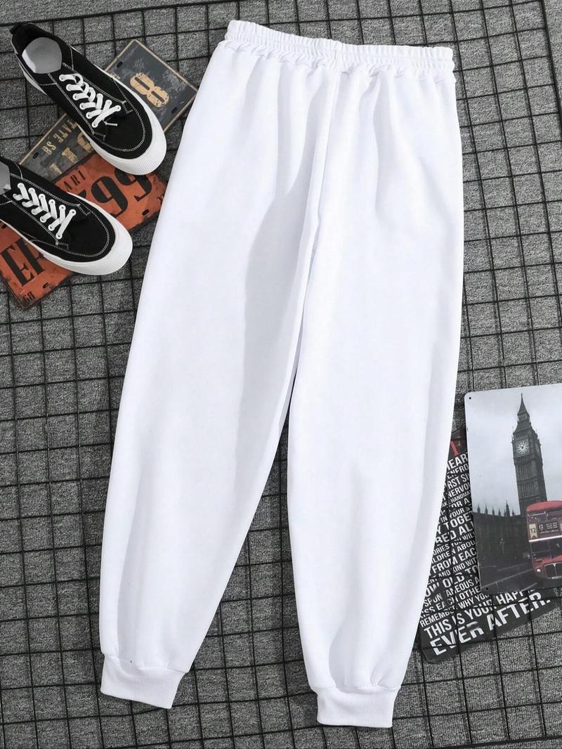 Product Introduction of Men's Regular Fit Dinosaur Print Drawstring Waist Sweatpants, Casual Comfy Pants for Fall & Winter, Men's Trousers for Daily Wear 8
