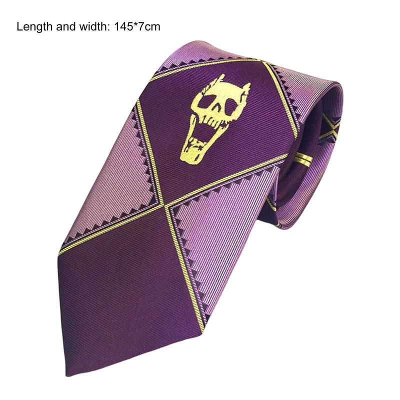 Product Introduction of Cà Vạt Hóa Trang, Kira-Yoshikage, Đồ Trang Trí Đầu Lâu, Mô Phỏng, Unisex, Mềm Mại Và Ấm Cúng, Đạo Cụ Nhập Vai, Làm Bằng Polyester, Phong Cách Phi Giới Tính, Phi Nhiếp Viễn Phi Hoặc JoJos, Thích Hợp Cho Người Lớn, Cà Vạt Cho Bữa Tiệc 0
