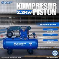 Gambar KOMPRESOR ANGIN 3HP/KOMPRESOR ANGIN LISTRIK/2 PISTON V-0.28/8 dari PT Futurestar Indonesia Tool Kota Administrasi Jakarta Barat 1 Tokopedia