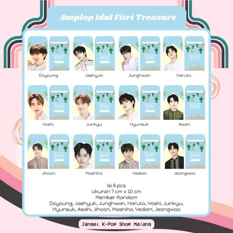 [ISI 6 PCS] Amplop Lebaran Treasure | Amplop Treasure | Amplop Hari Raya | Angpao Lebaran | Angpao Hari Raya | Hari Raya Idul Fitri