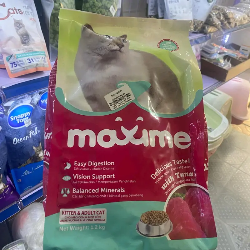 Maxime 1,2kg thức ăn hạt cho mèo lớn và mèo nhỏ 3