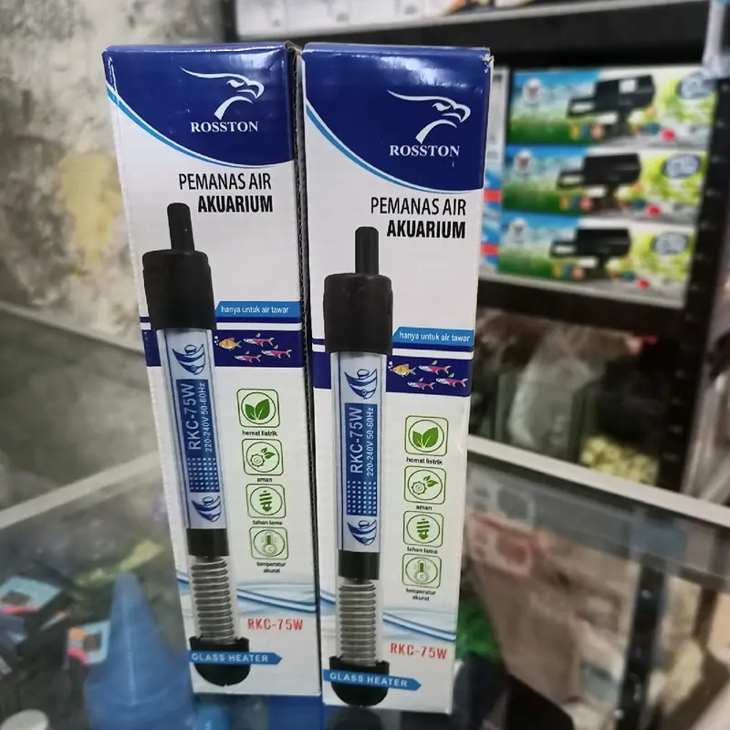 heater aquarium roston 75 watt penghangat air aquarium 0