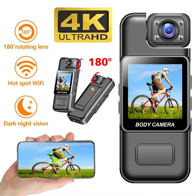 Camera mini WiFi Ultra HD 4K, máy ghi hình kỹ thuật số di động, camera cảnh…
