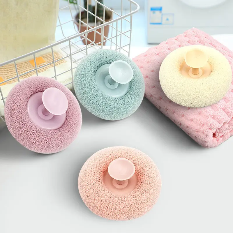 Spons Mandi Jaring Lembut Bentuk Bola Gosok Busa / Bath Ball Body Scrubber / Alat Bantu Pembersih Penggosok Kotoran Daki 2